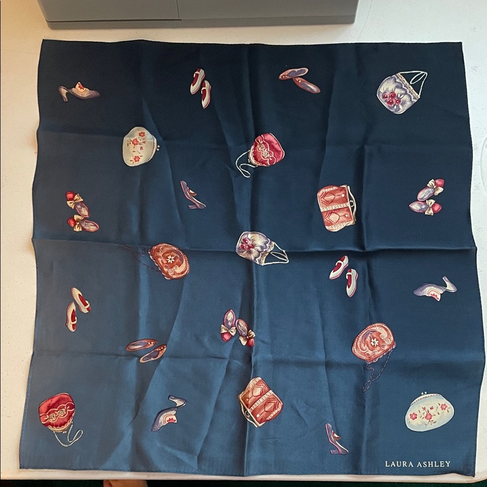 Vintage Laura Ashley Silk Scarf
